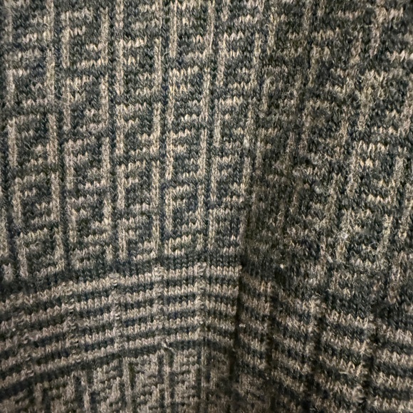 Fendi FF Gray and Black Cardigan , Size XL - Picture 5 of 6
